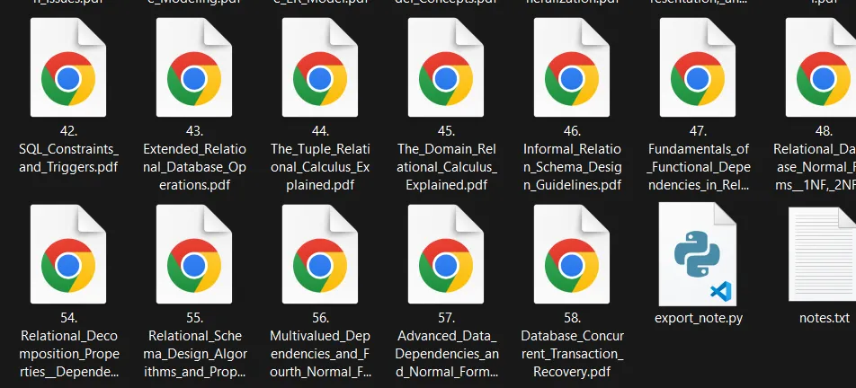 exported pdf