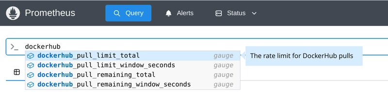 Monitoring Docker Hub limits with Prometheus