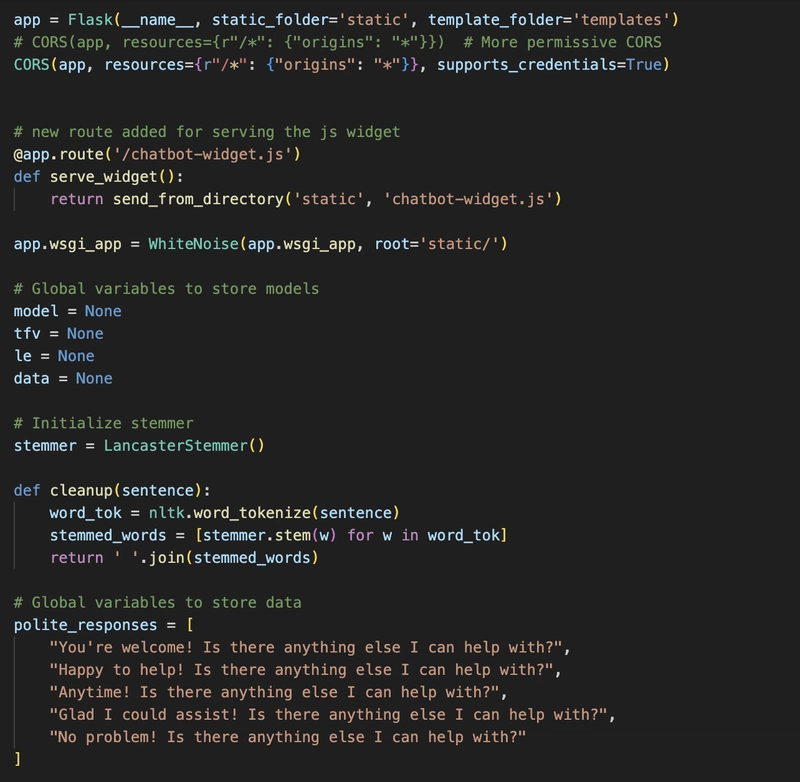 Building and deploying a Non-Generative AI Support Chatbot with Flask
