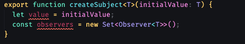 storing value and observers