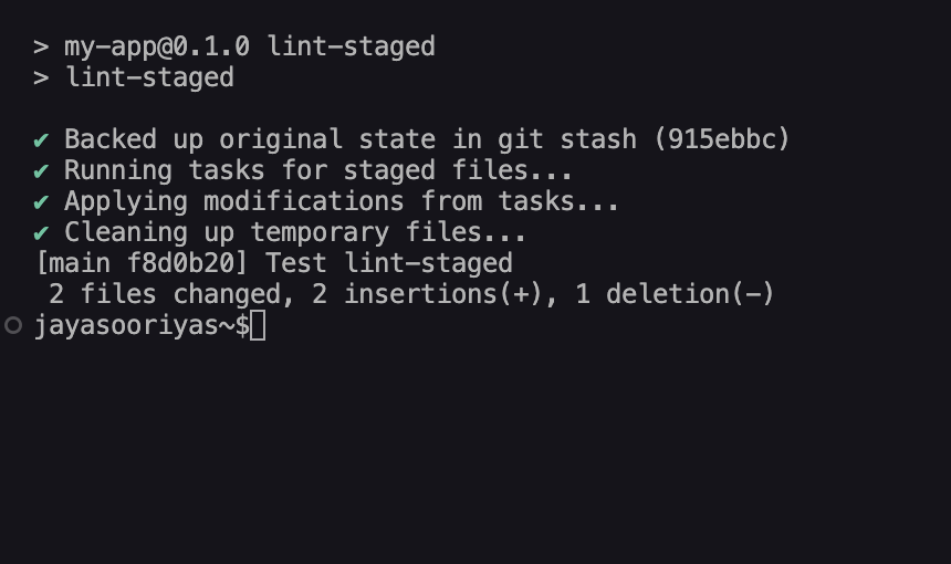 lint-stage success