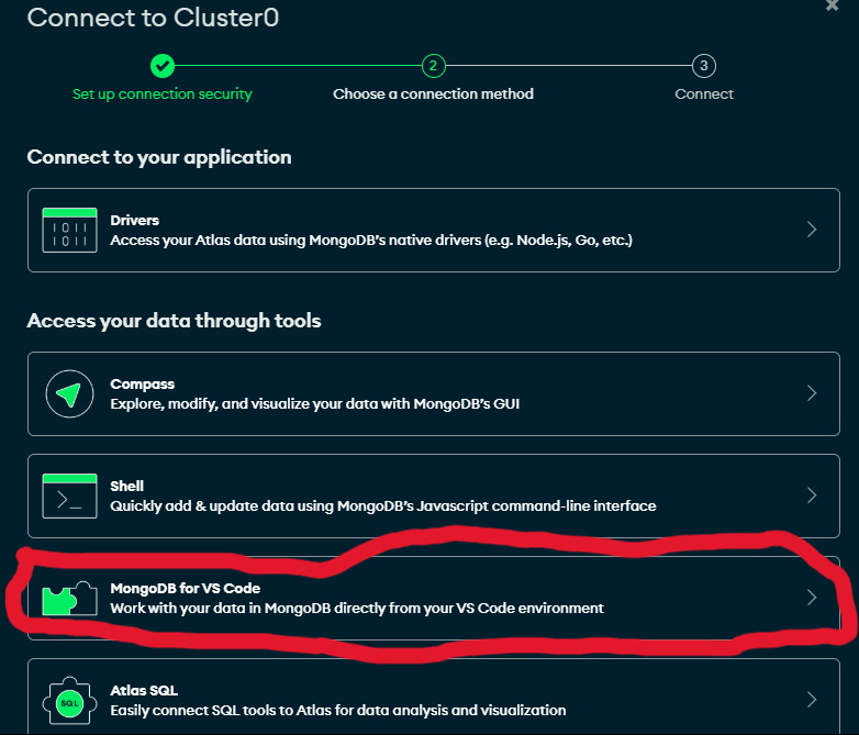 Opciones de cadenas de conexion de mongodb