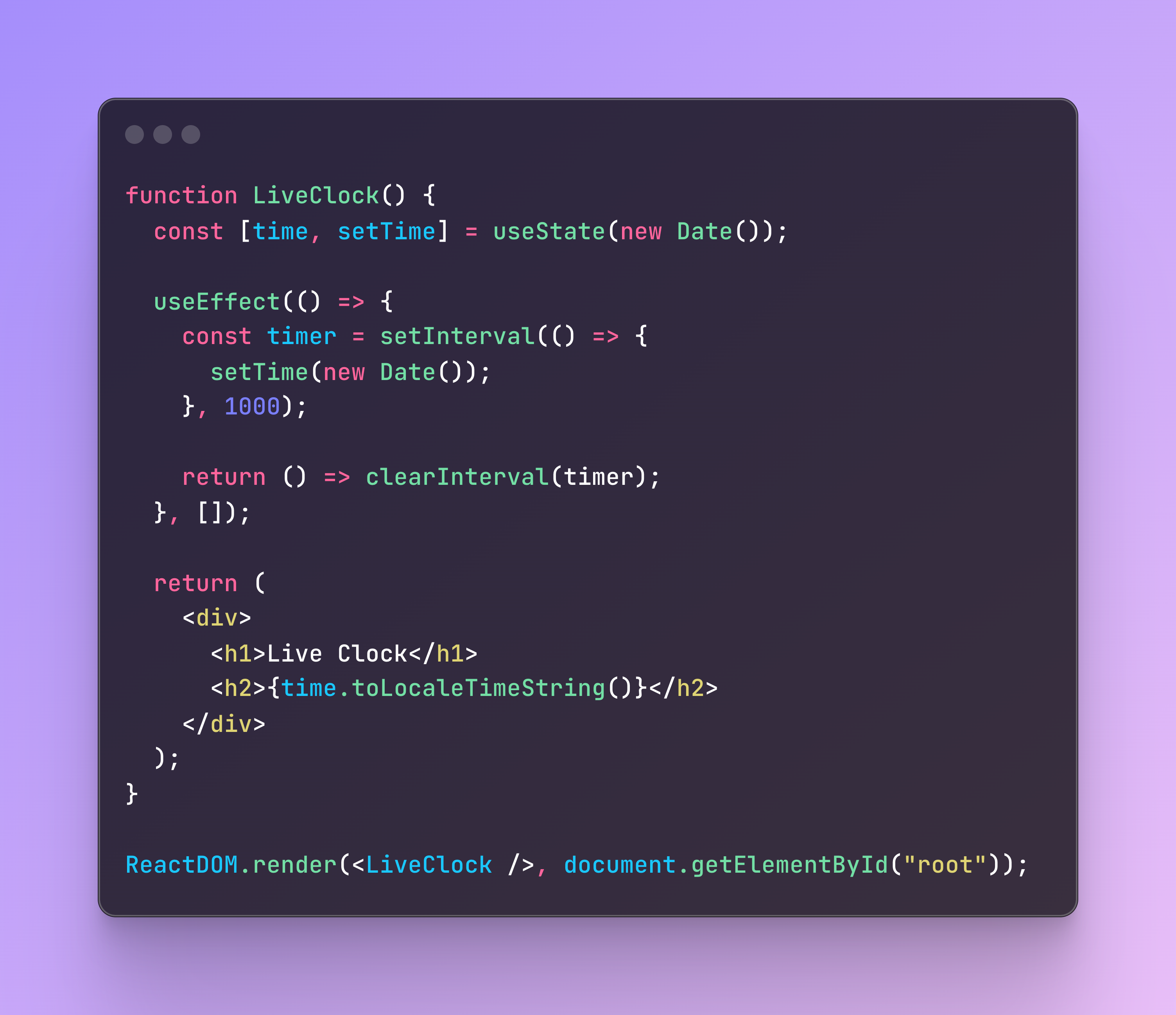 Example For React Component