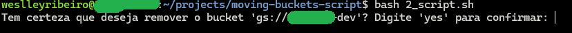 Deleting the old bucket