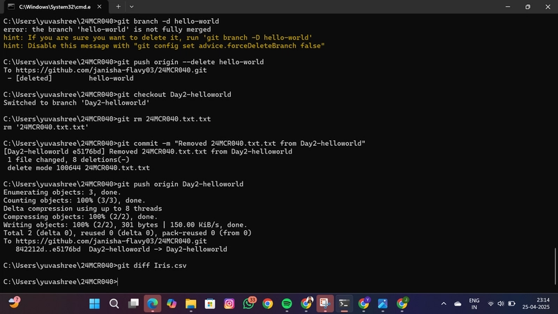 Advanced git comments