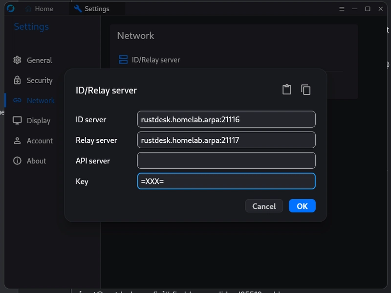 Remote access with RustDesk
