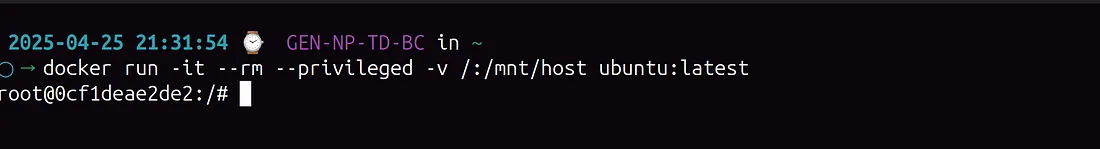 docker-container-with-host-root-volume