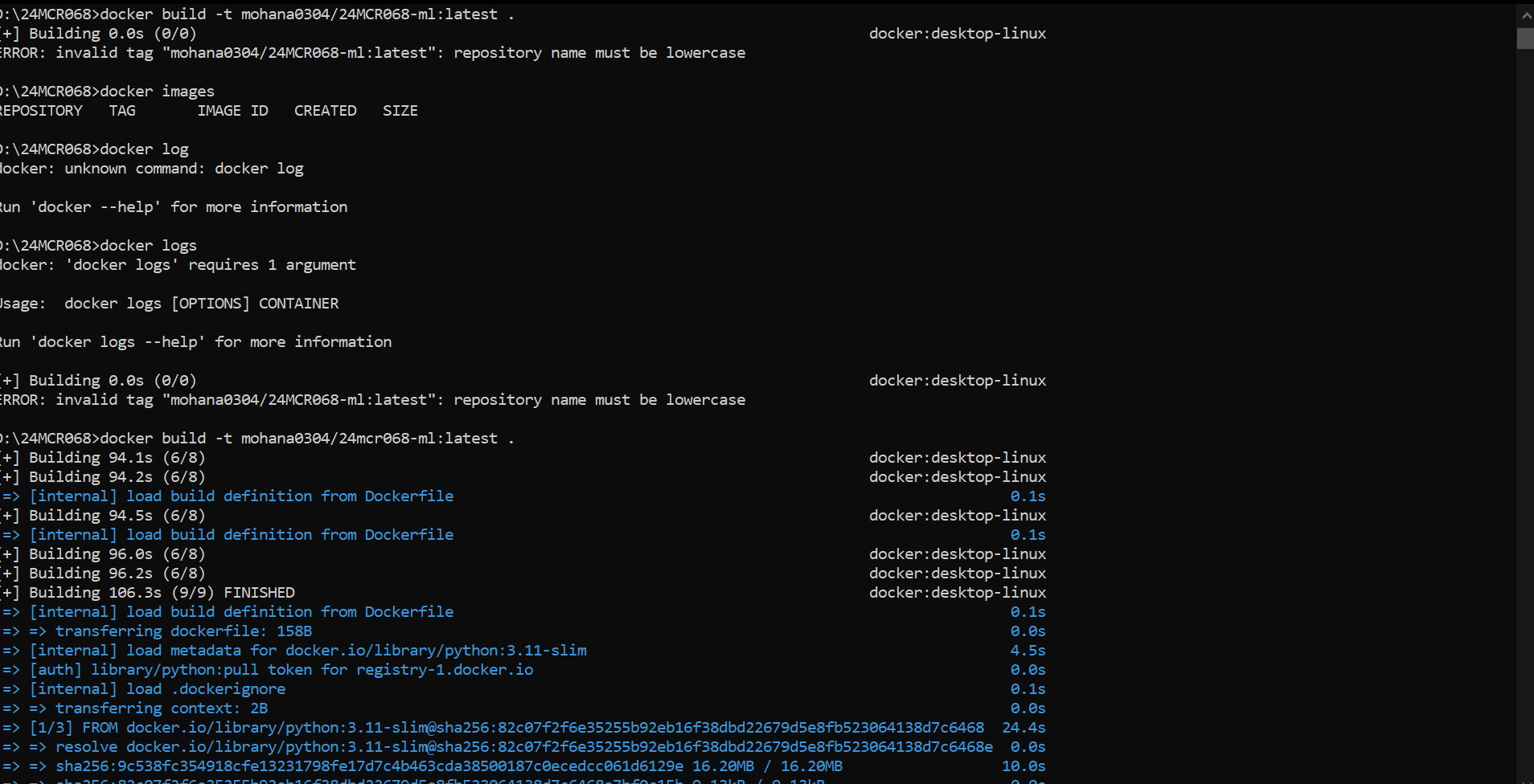 Login to Docker Hub