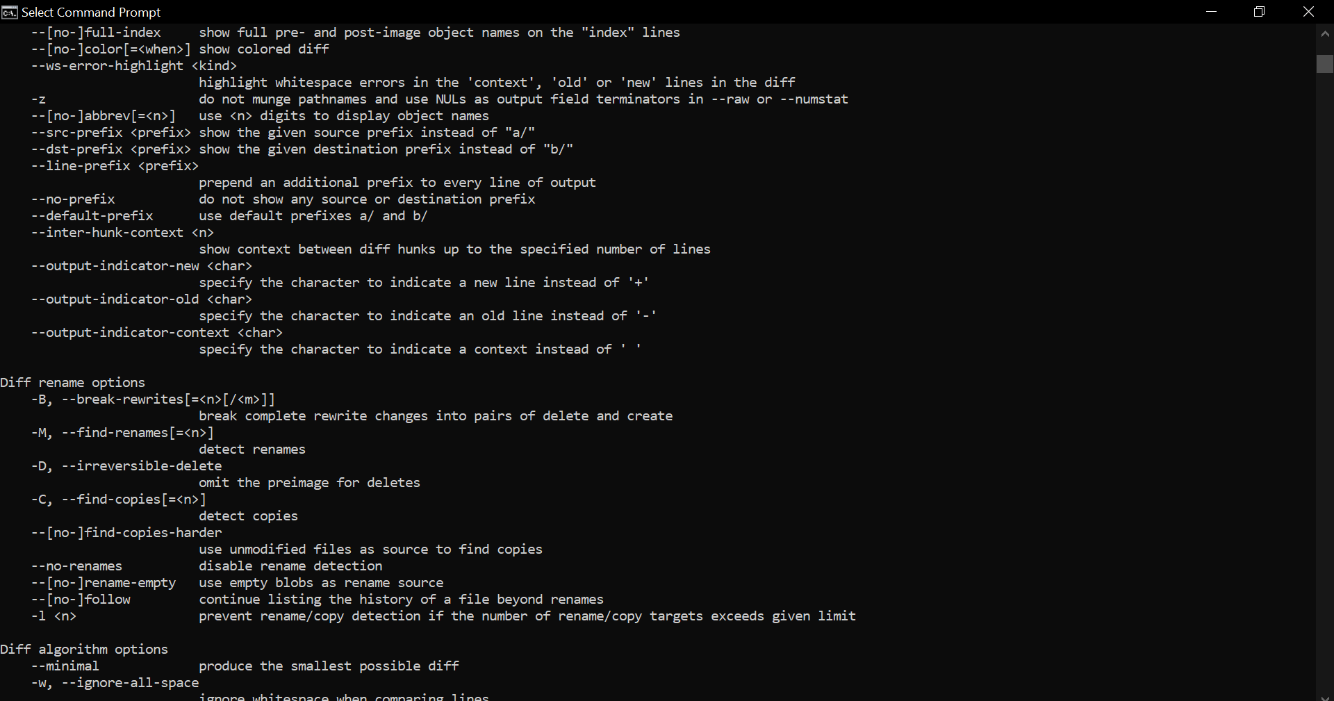 Example of git blame output showing author and line-by-line commit info