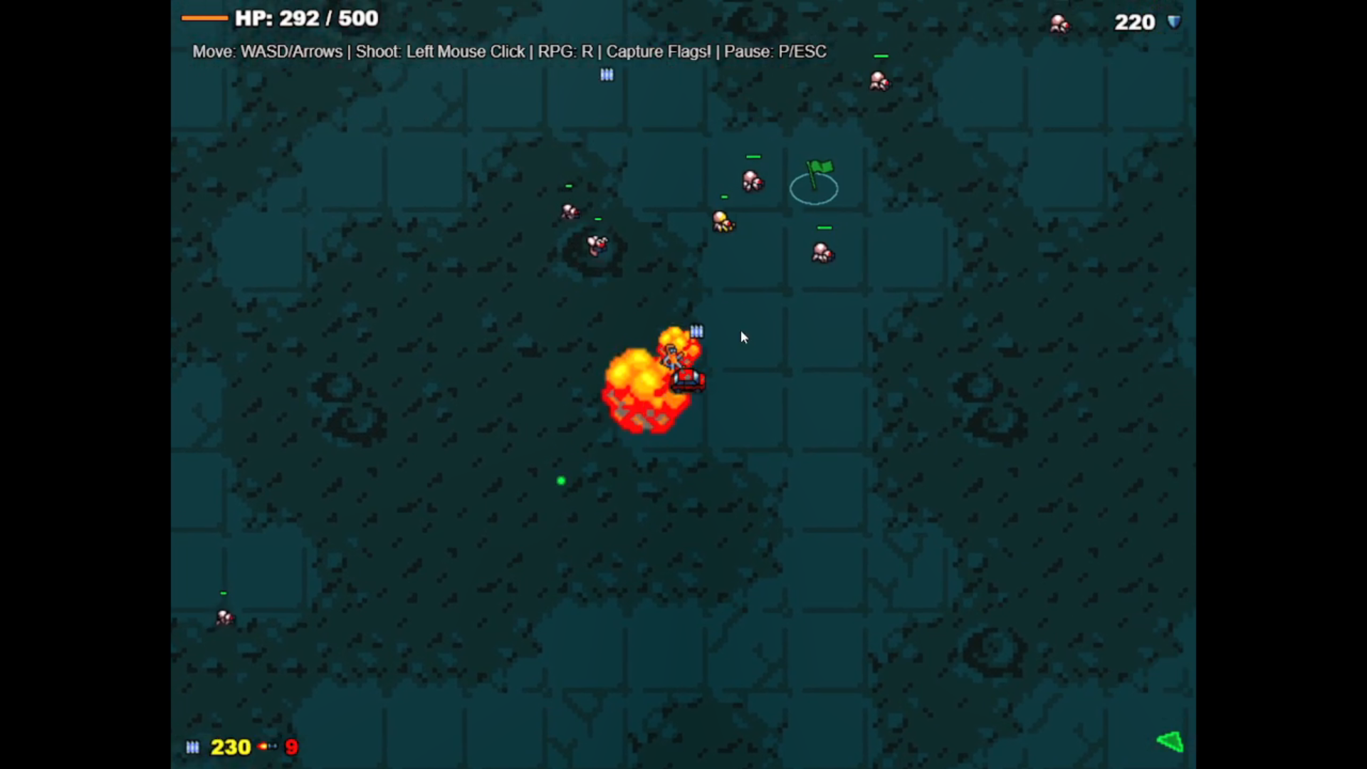 Screenshot of Ali Roboshoot gameplay