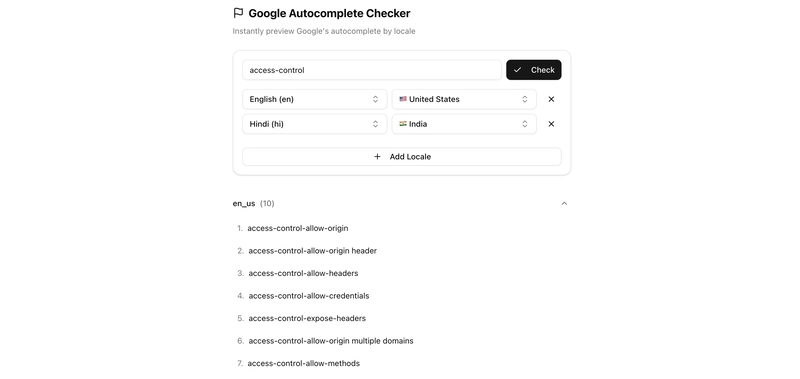 Create a Tool to Preview Google Suggestions Worldwide 🌐