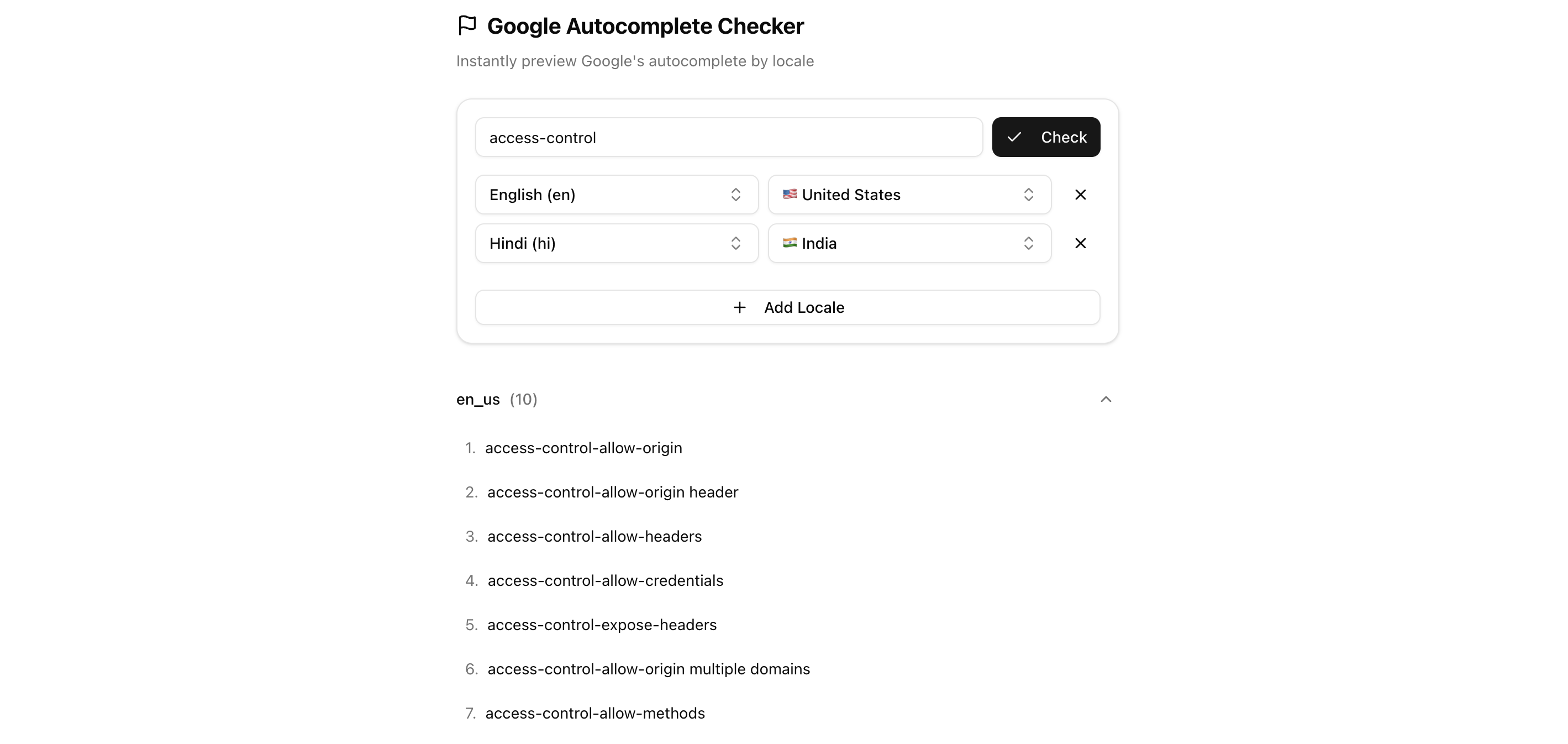 Autocomplete Checker demo
