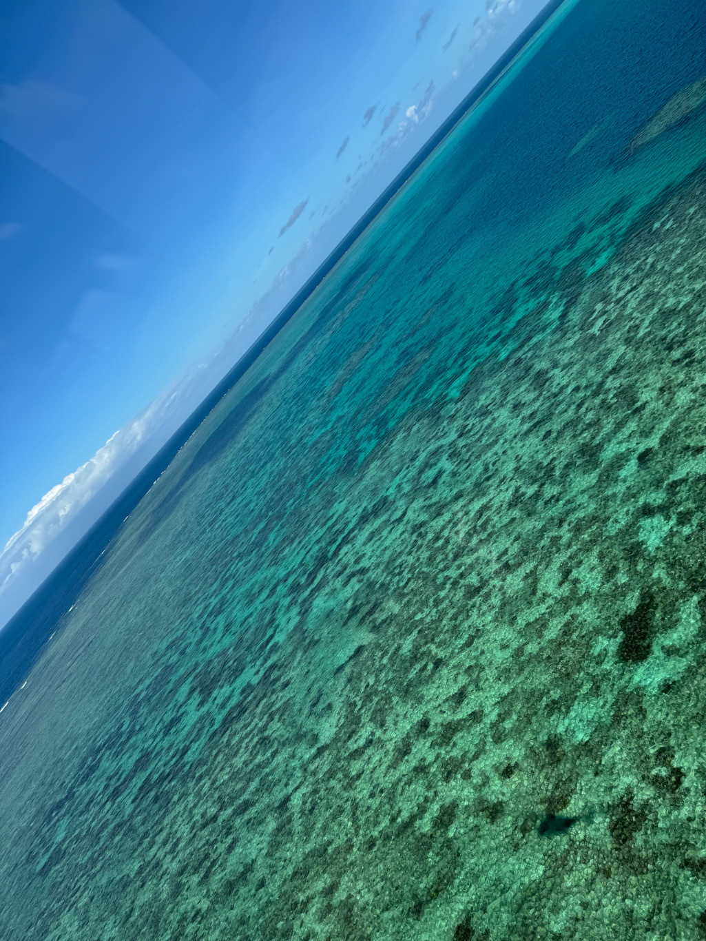 the Great Barrier Reef from the air
