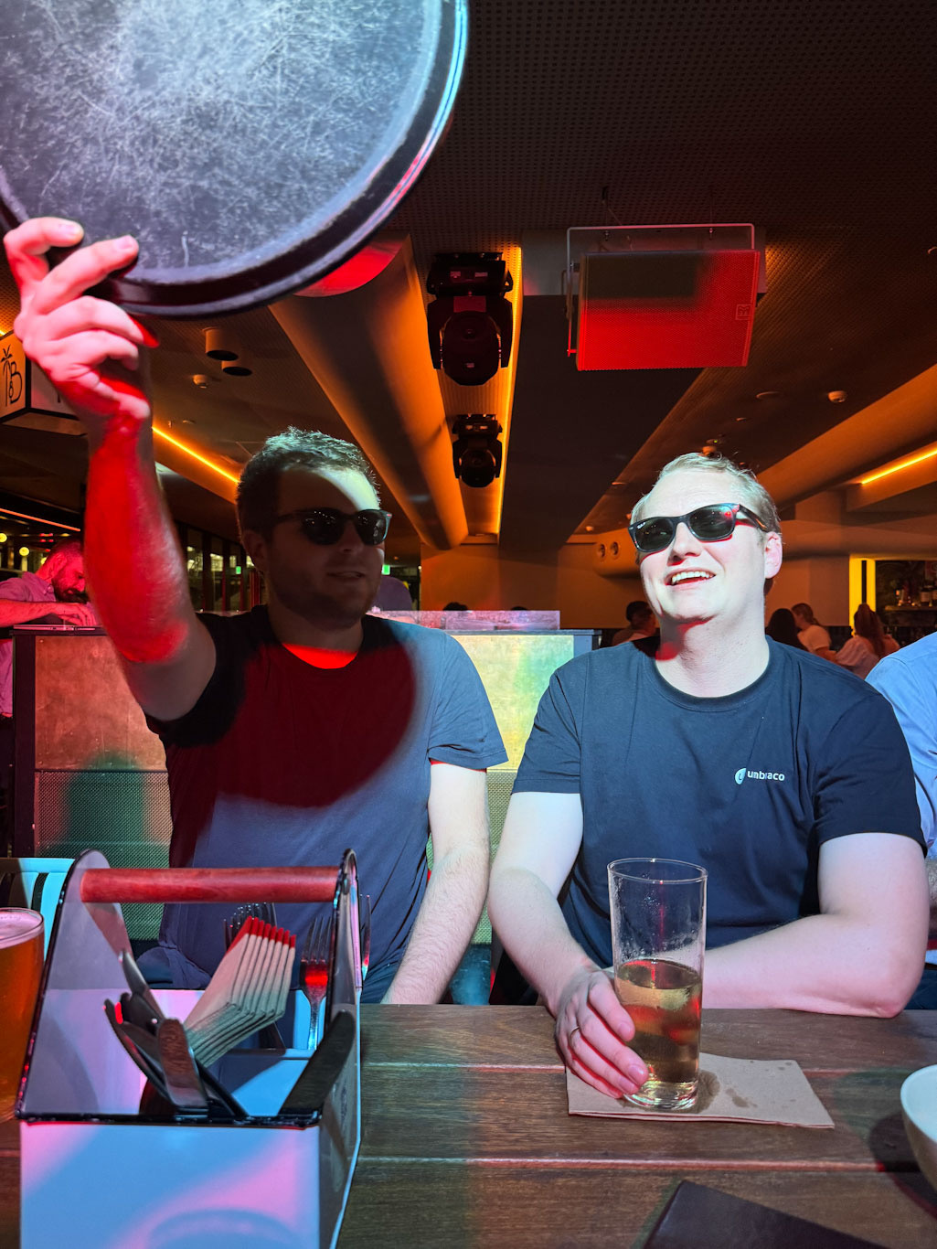 too bright for Callum and niels