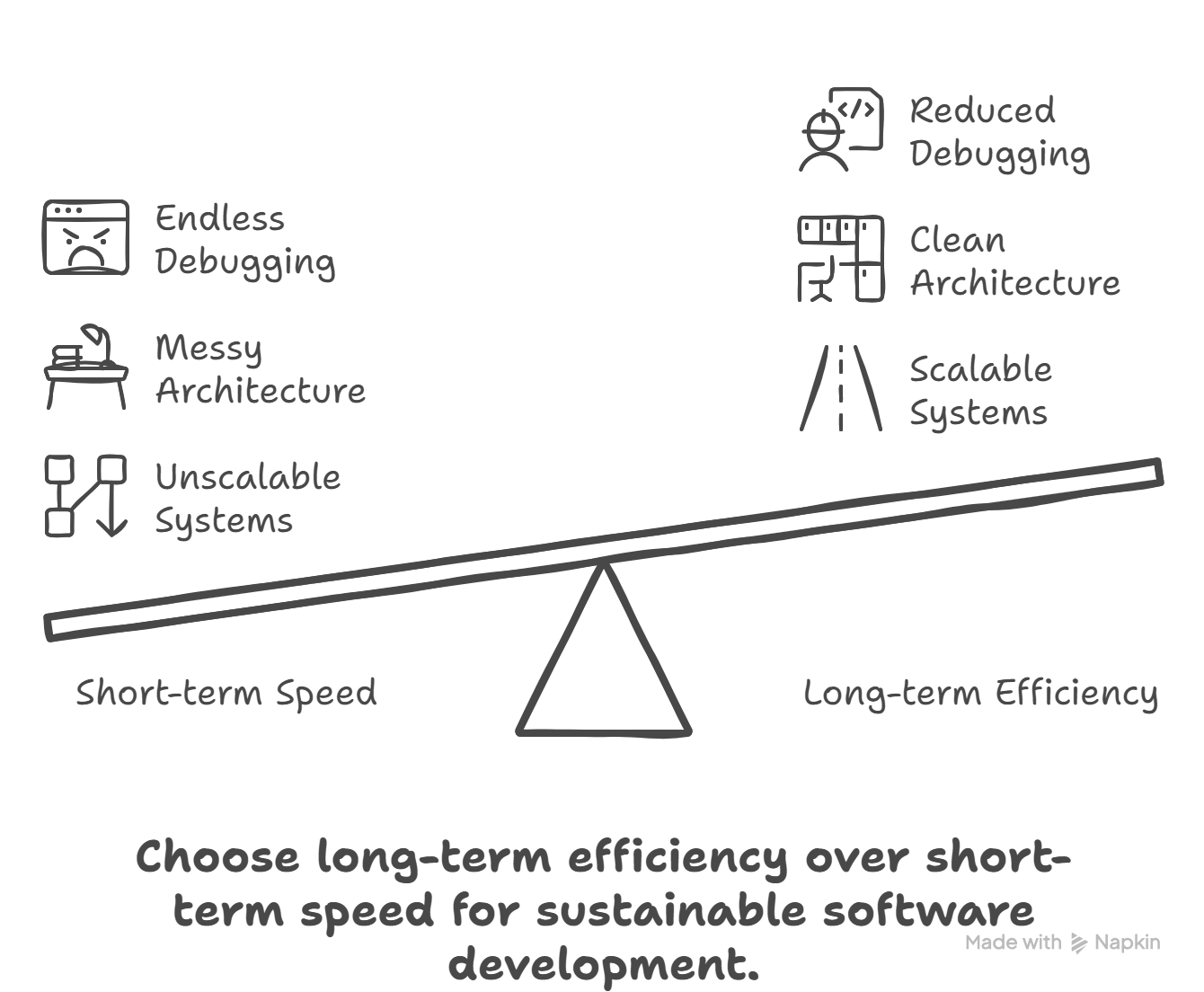 Comparison of Short Term Speed vs Long term Efficiency