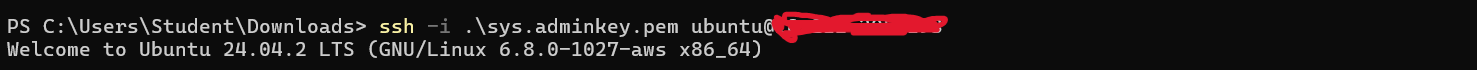 SSH to my running ec2 instance