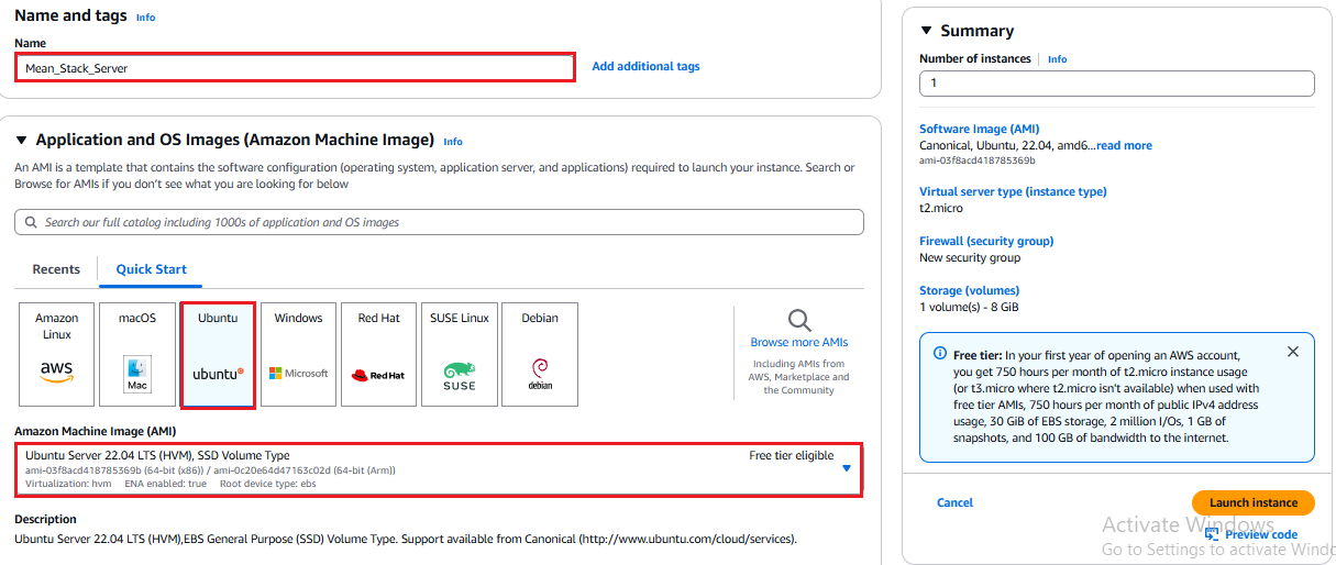 Create Server Name