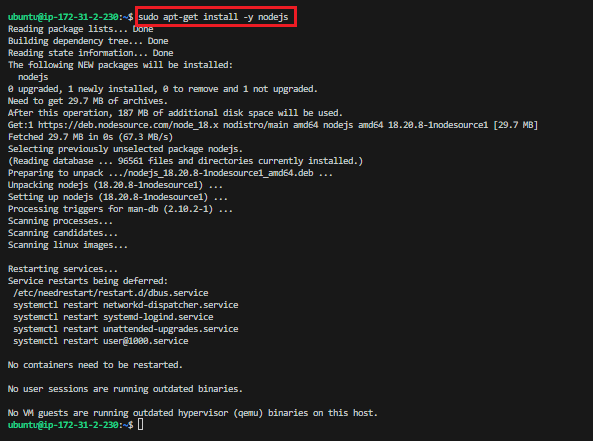 Install nodejs
