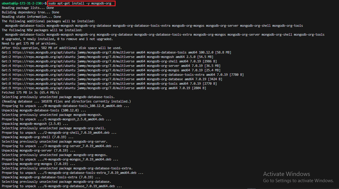 Install mongodb