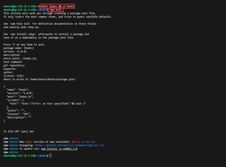 Init folder