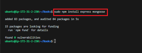 Install express