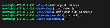 Create Models file and change directory