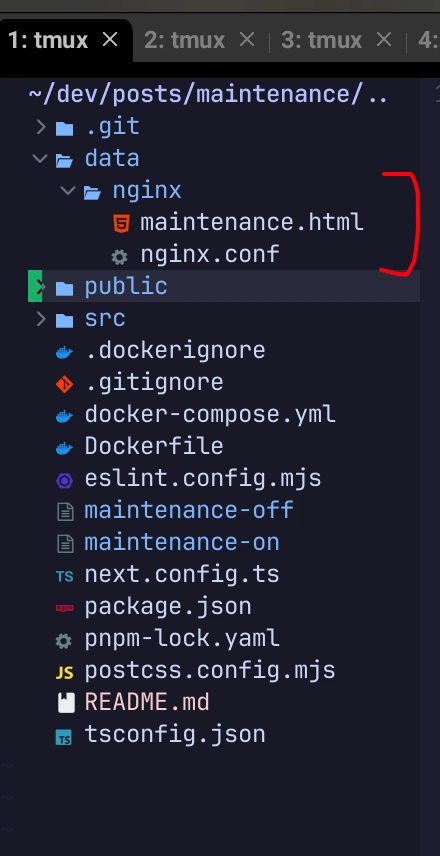 Show Maintenance Page with Nginx - (Web + Nginx + Docker)