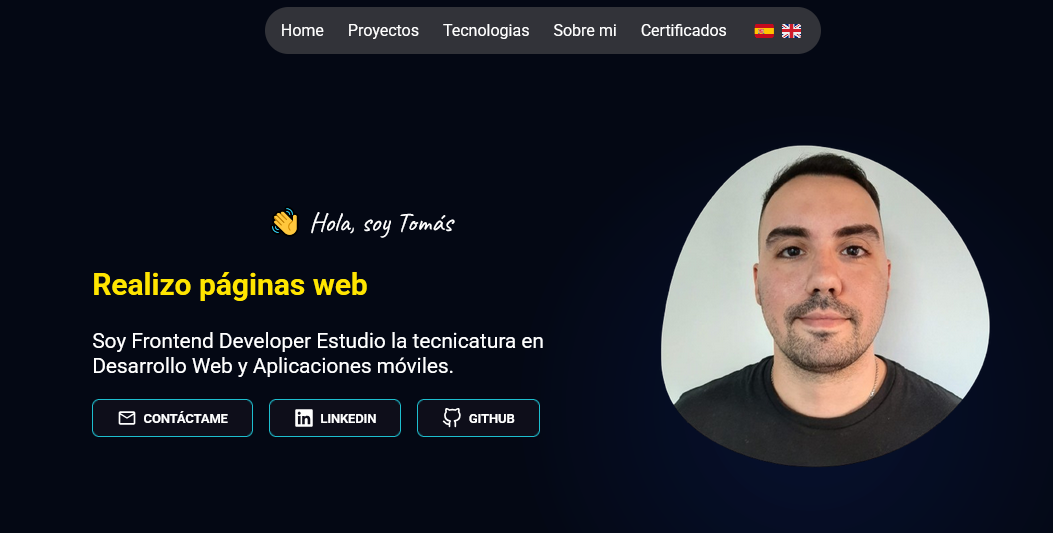 Screenshot of my Portfolio