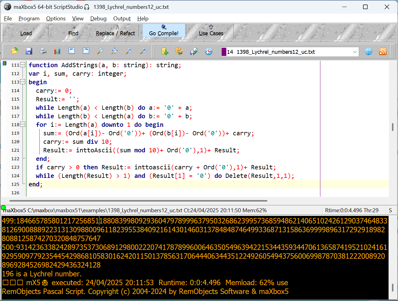 maXbox5 running script