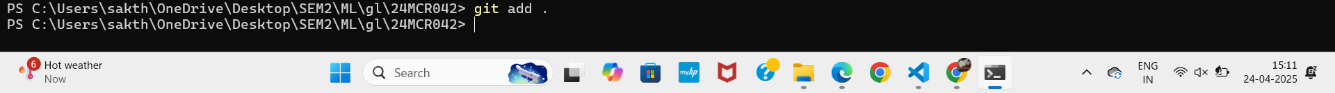 git add .