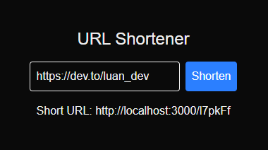URL Shortener with Next.js Route Handlers + Prisma