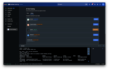 Docker Toolkit - Clients page