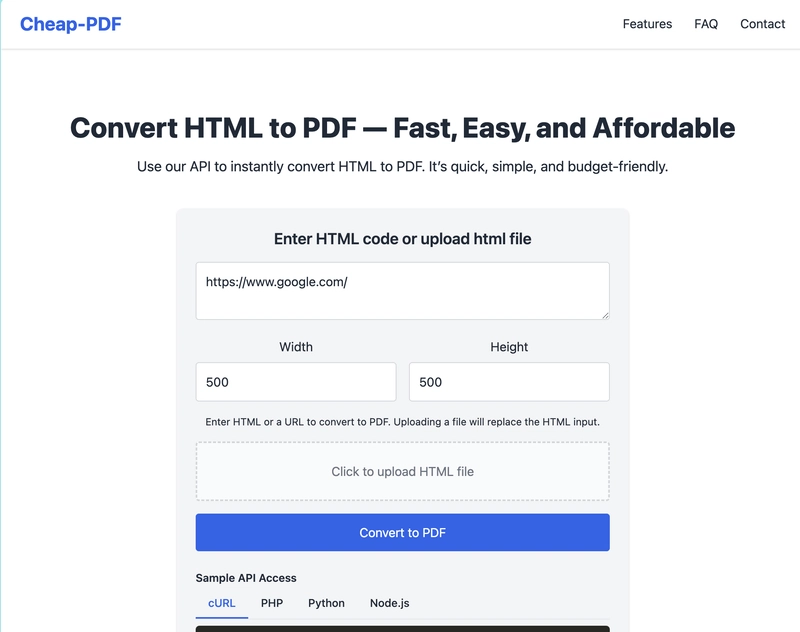 I just launched something new - Remote PDF Generator 🚀