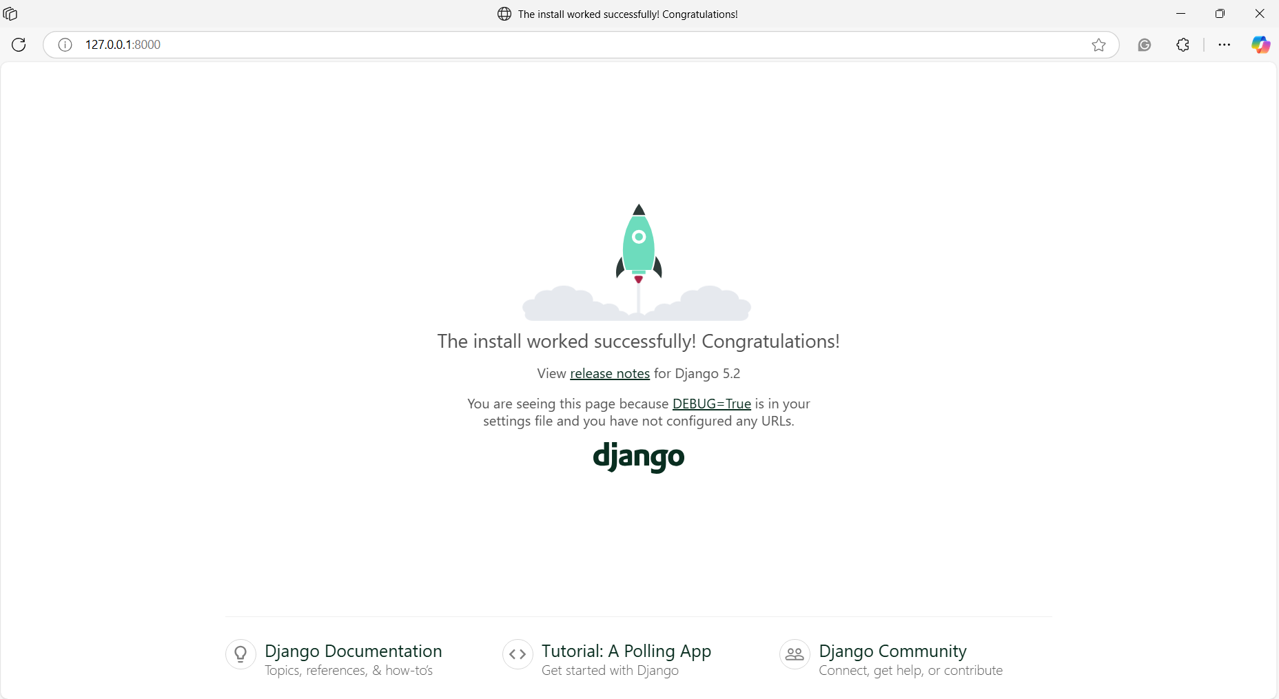 django-successfully-installed
