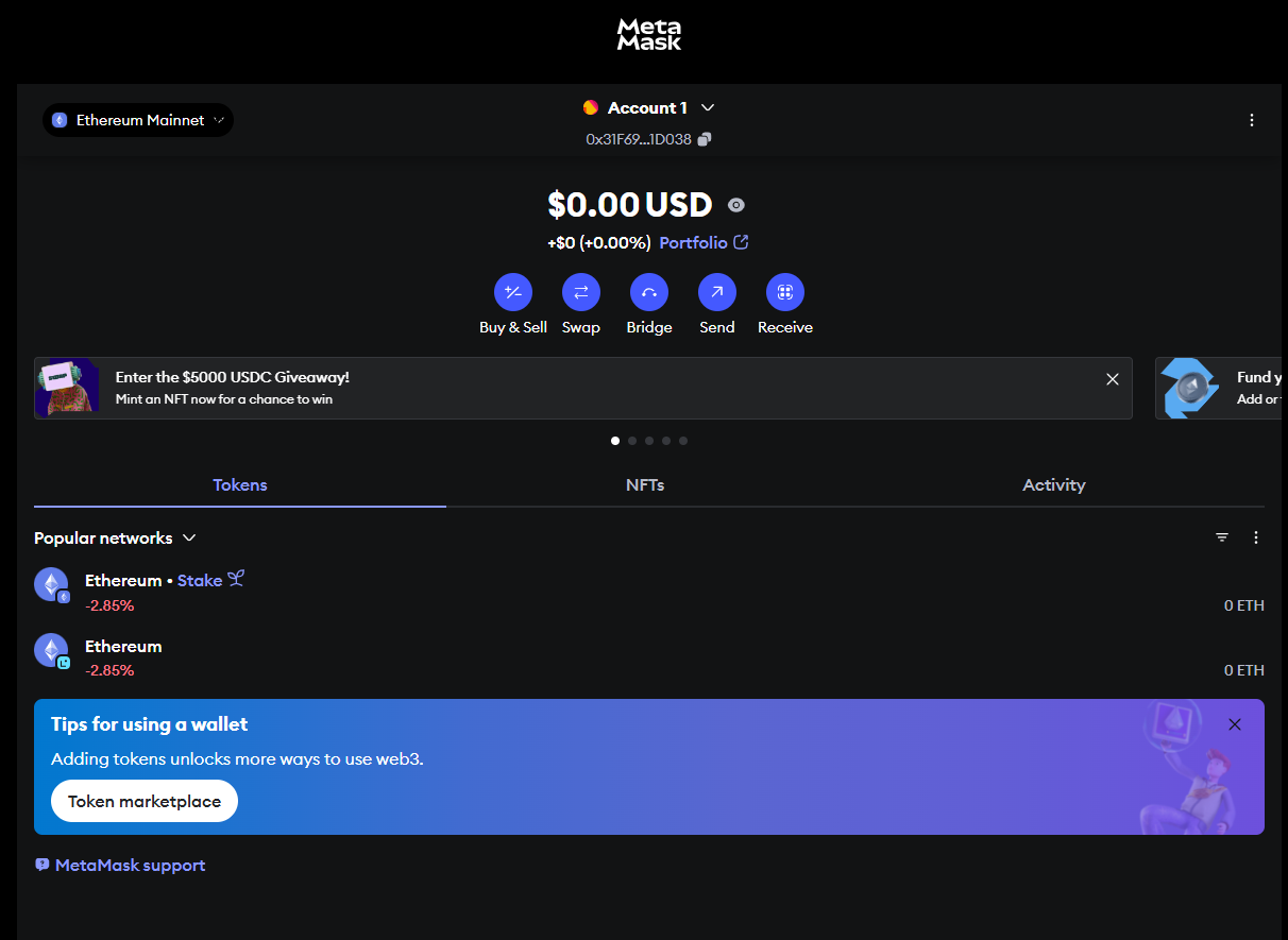 Overview of the newly created 