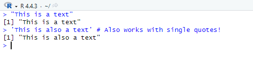 Text Output