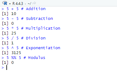 Arithmetic Operations