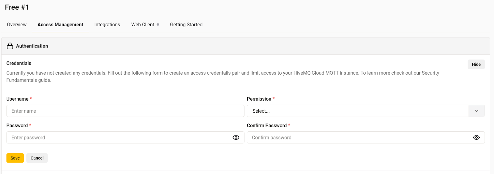 Create Authentication