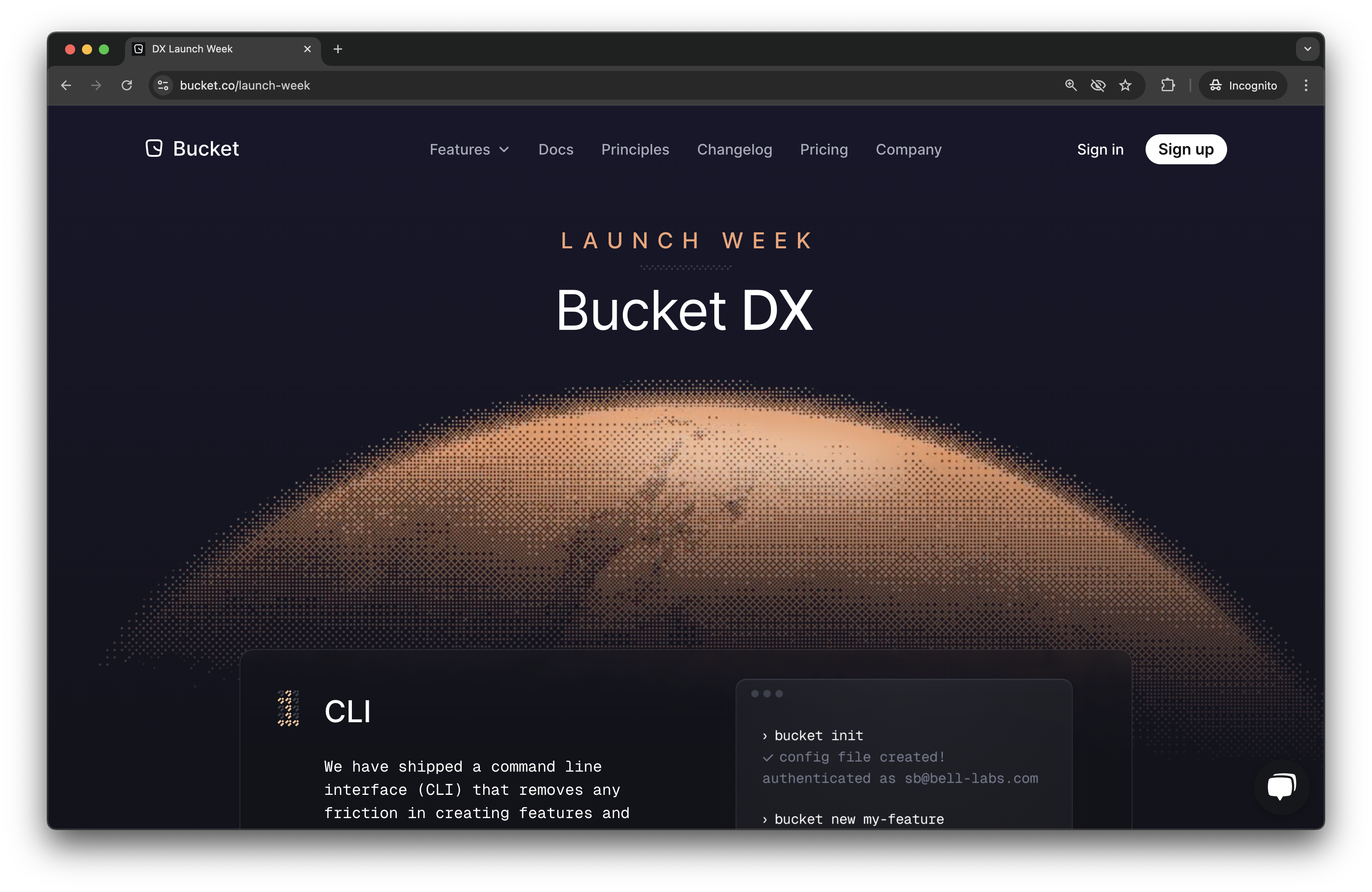 Bucket.co's first-ever launch week