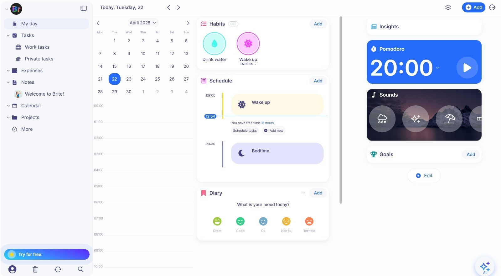 Brite Dashboard 