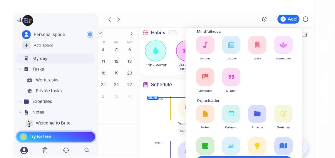 Brite Mindfulness Tools