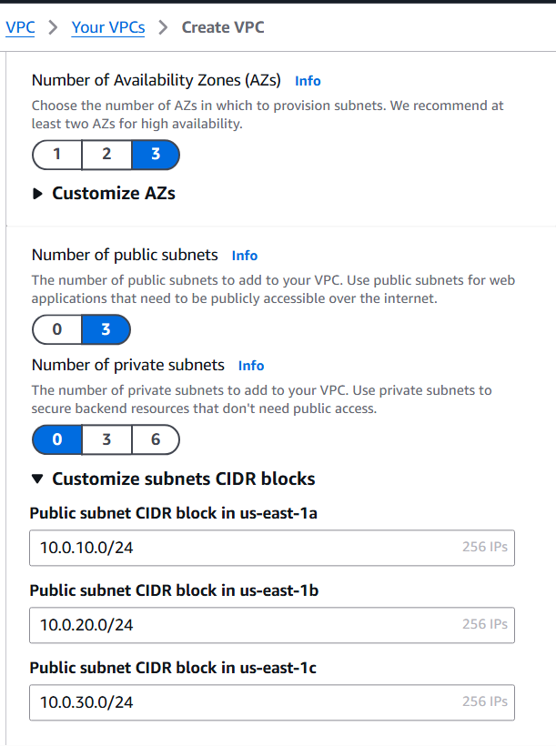 Subnet Configuration