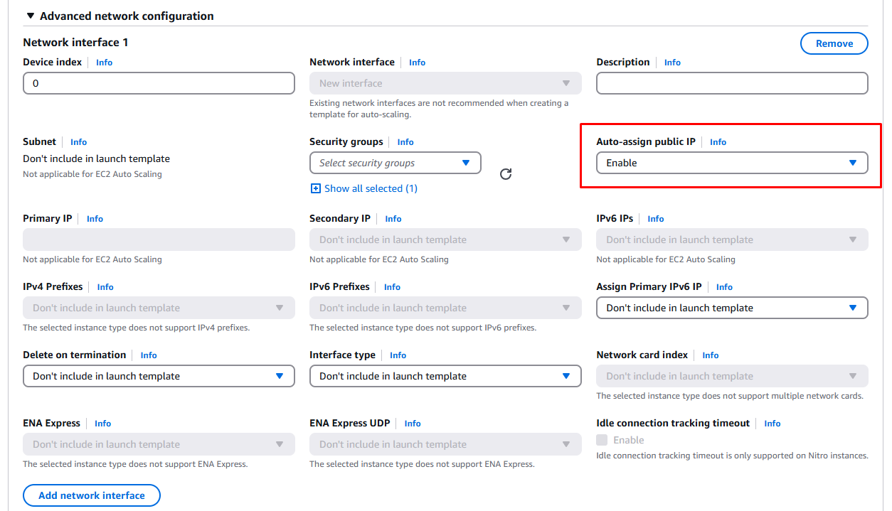Auto-assign Public IP