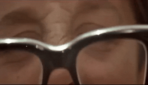 wearing glasses