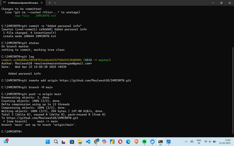 Git commands