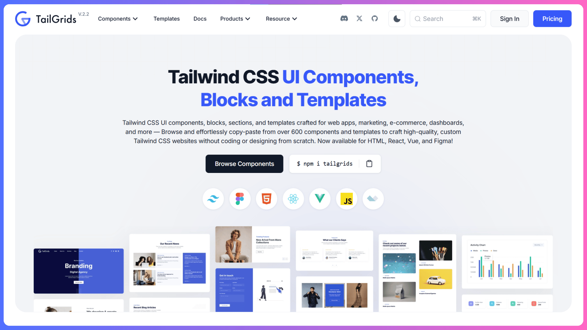 TailGrids