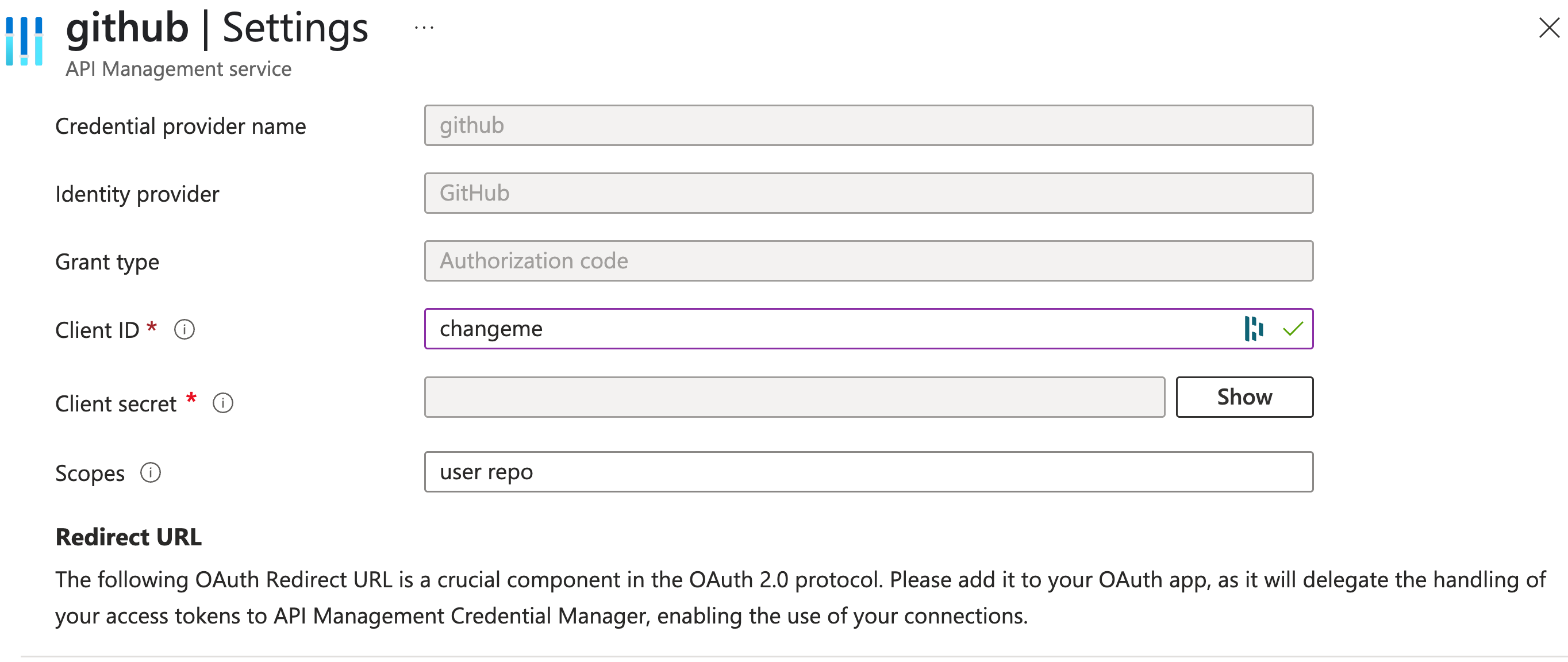 GitHub credential manager settings