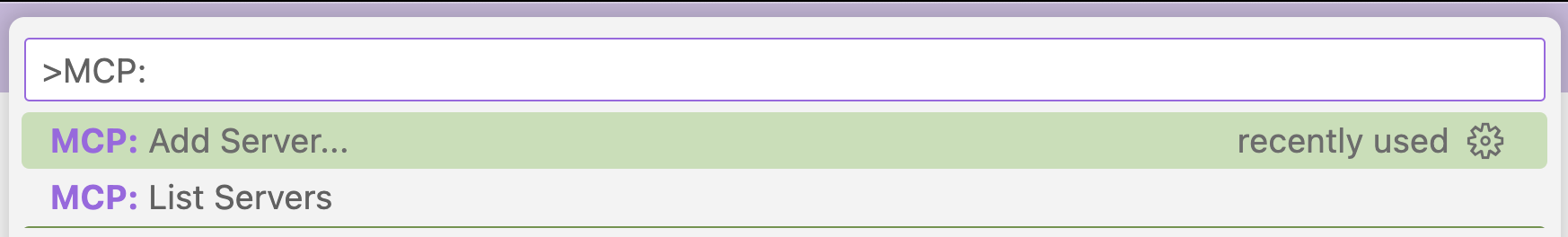 MCP Add server - Visual Studio Code