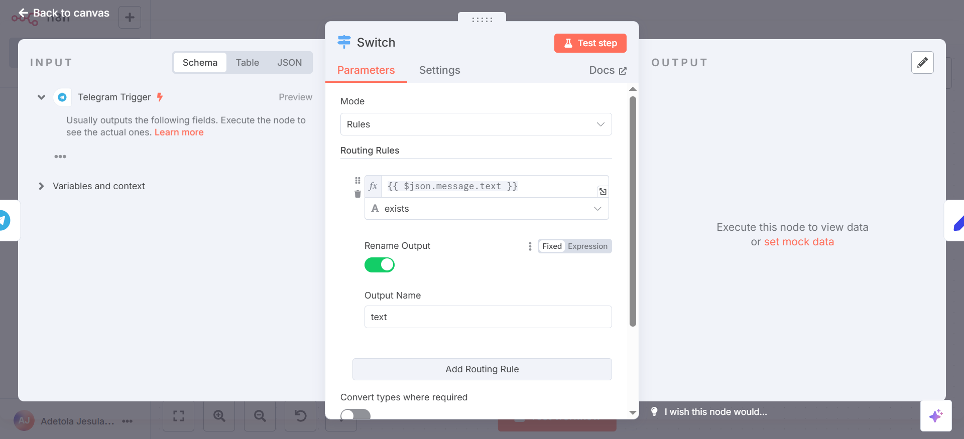 Create Switch Node