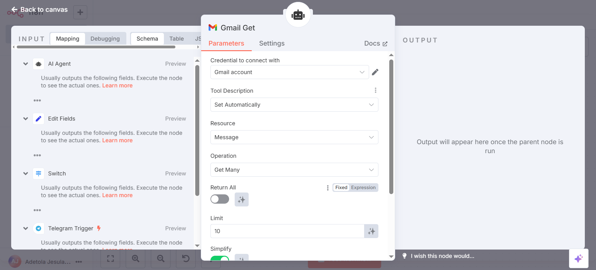 Gmail Node
